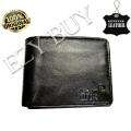 BLACK ORIGINAL LEATHER WALLET FOR MEN. 
