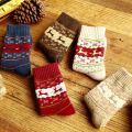 【Top mobile】1 Pair Women Christmas Socks Kinted Socks Xmas Deer Socks For Girl New Year Christmas Gift 2021 New. 
