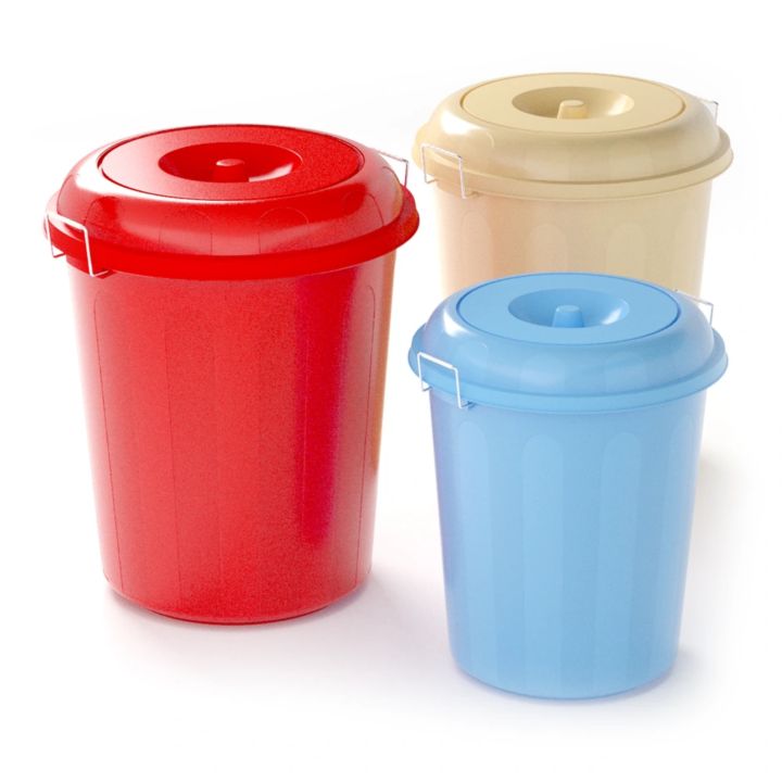 PLASTIC BUCKET ALL SIZES PURE PLASTIC 2 SIDE CARRY HANDLE STEEL' 3 DIFFERENT COLOURS