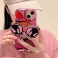 100% Quality+COD Cartoon The Powerpuff Girls Phone Case with Sunglasses Stand Cute for iphone cover for 14 13 12 11 Pro Max X XR Xs Max cellphone casing boutique case. 
