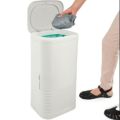 Diaper Genie Complete Pail with Built-In Odor Controlling Antimicrobial, Includes Pail and 1 Refill. 