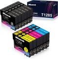 Hicorch T1285 Ink Cartridges Replacement for Epson T1281 T1282 T1283 T1284 Multipack Compatible with Epson Stylus SX235W SX425W SX130 SX125 S22 SX230 SX420W SX430W SX440W Office BX305FW,5-pack (2* T1281 Black , 1* T1282 Cyan , 1* T1283 Magenta , 1* T1284. 