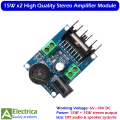 TDA7297 15W+15W Stereo Audio Amplifier Board 6V–18V Dual Channel Power Amplifier Module High Quality by Electrica. 