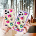 FELMYST Case For iPhone 7 Plus Hot Ins Cartoon Cute Colorful Flowers Mobile Phone Casing Shockproof Soft Back Cover for Girl. 