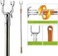 Closet Stick Pole, Closet Hook, clothes pole, Balcony fork pole, Fashion Aluminum Alloy Telescopic Extending Reach Stick Clothes, Adjustable long reach stick, lightweight, Poles, Rod, Hanger, Fork, Rail, Hooker, Stick for Clothes Rack, Closet.. 
