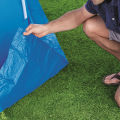 Bestway Pool Flowclear 11' Ground Cloth, Woven Pool Mattress Plastic Cloth For Swimming Pools 3.35m Square Plastic Cushion For 3.05M, Pool Protective Mat Under The Bestway 58001 Swimming Pool, Swimming Mat Pool Floor Cover. 