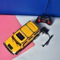Rechargeable Remote Control Hummer Car with Door Open & Close 4 x 4 Jeep Yellow Color High Quality. 
