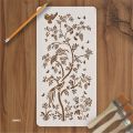 Chinoiserie  Large Floral Reusable Stencil For wall Painting Art DIY Home Decor, Album Crafts and Canvas. 