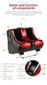 Foot And Calf Massager - Leg Massager - Foot Massager - Marron. 