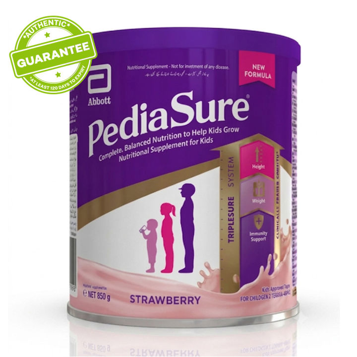 Pediasure Triplesure Strawberry Milk Powder 850g