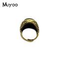 New Arrival Dragon Eye Cat Eyes Handmade Glass Dome Sauron Eye Jewelry Adjustable Vintage Rings. 