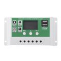10A 12V/24V Solar Charge Controller PWM Battery Charger PV Regulator for Lead Acid Battery Li-Ion Lithium Batteries. 