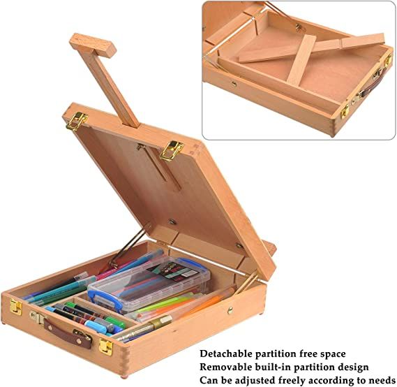 Portable%20Painting%20Storage%20Box%20Easel%20Beechwood%20Easel%20Box%20Adjustable%20Table%20Ske.tch%20Box%20Easel%20Wooden%20Artist%20Storage%20Case%20Easel%20for%20Drawing,%20Painting%20-%20Image%203