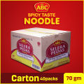 Abc Noodles - Indonesian Noodles  - Instant Noodles - Hot And Spicy Noodles - Instant Fried Noodles - Flavour Noodles  - Fiery Noodles -  Abc Noodles 40 Selera Pedas -    Flavour Noodles In One Pack -  Instant Spicy Noodles Carton Pack (Pack of 40). 
