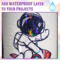 24 Sheets Vinyl Sticker Paper for Inkjet Printer - Printable Glossy Sticker Paper and Holographic Laminate Sheets. 