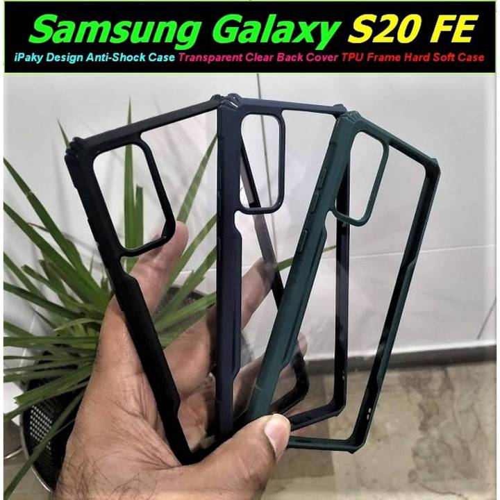 For Samsung S20 FE iPaky Design Anti Shock Case Transparent Clear Back Cover TPU Frame Hard Soft Case
