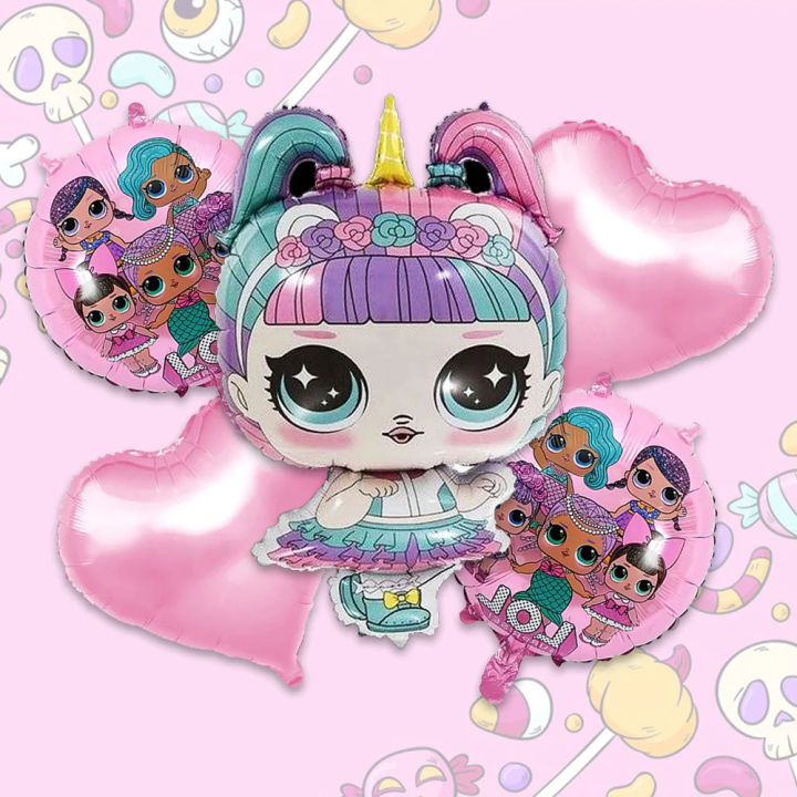LOL%20Surprise%20Foil%20Balloon%20Set%20-%2018%20Inch%20-%20Lol%20Surprise%20Themed%20Party%20-%20Pink%20-%20Girls%20-%20Pack%20Of%205%20Foil%20Balloons%20-%20Image%206