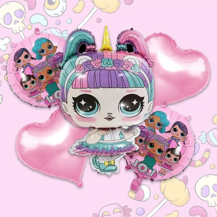 LOL%20Surprise%20Foil%20Balloon%20Set%20-%2018%20Inch%20-%20Lol%20Surprise%20Themed%20Party%20-%20Pink%20-%20Girls%20-%20Pack%20Of%205%20Foil%20Balloons%20-%20Image%206