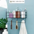 Multipurpose Bathroom Accessories shelf Wall Mounted Organizer Shampoo Storage Rack holder. 