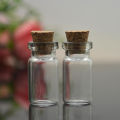 10pcs Cute Mini Clear Cork Stopper Glass Vials Jars Containers Wishing Bottles. 