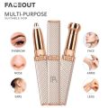 FACEOUT - Original Facial Hair Remover Machine – High Quality Rechargeable Eyebrow Trimmer – Portable Electric Lipstick Shape Razor for Women – 1 in 1 & 2 in 1 Eyebrow Trimmer Variants – Smooth & Gentle Hair Removal Tool – Safe for All Skin Types. 