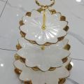 Unique Ceramic Cake Set - 3 tier Cake Stand for Dining. 