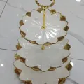 Unique Ceramic Cake Set - 3 tier Cake Stand for Dining. 