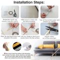 Tile Decoration Tape Golden and Silver 50 Meters , Width 1cm x Length 50 meters Home Floor Wallpaper Waterproof Tiles, Tile gap Tiles Stickers for Floor, Gap Sealing Self-Adhesive Tape Strip for Wall, Cabinet, Kitchen. 