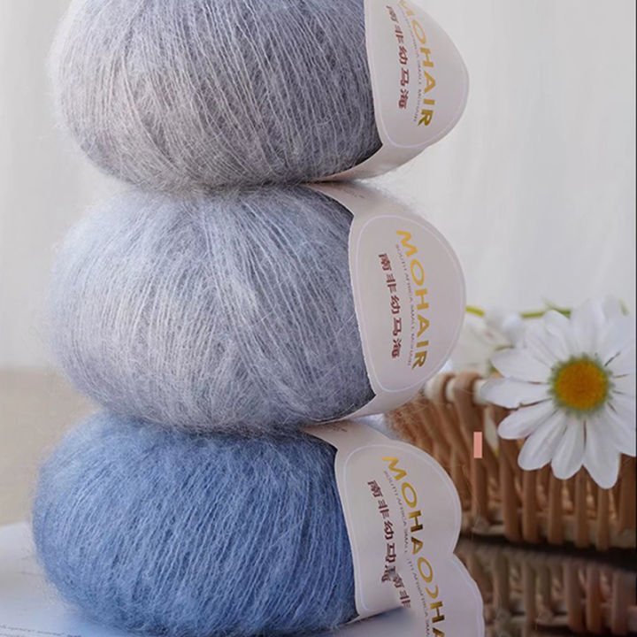 25g%20Mohair%20Wool%20Yarn%20Extra%20Soft%20Warm%20Long%20Hair%20Fine%20Baby%20Wool%20Crochet%20Yarn%20For%20Hand%20Knitting%20Sweater%20Shawl%20Scarf%20DIY%20Material%20-%20Image%203