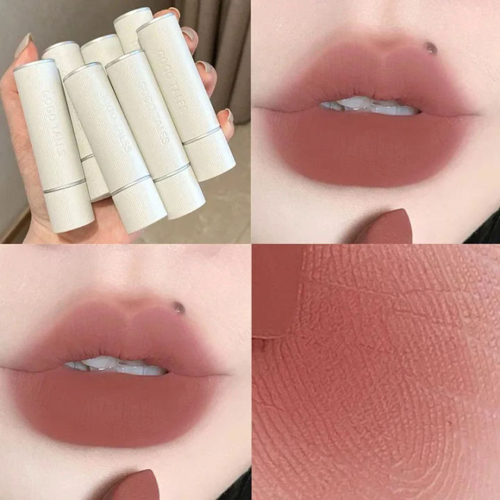 Lipstick Pure Desire Wind Lip Mud Milk Tea Bean Paste Nude Color Pure Beauty Whitening Milk Makeup Maquillaje