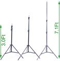 7ft Tripod Stand Best Quality Product Black Colour Fully Metal Good Quality Product Without Ring Light. 