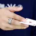 Hot Selling Retro Poker Championship Ring For Men And Women Opening Flush Gambling Card Ring. 