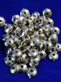 40 grams Silver Flat Plain Round Spacer Beads. For DIY Jewelry Making, Dress Accessories, Crafts, and Home Décor. 