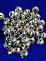 40 grams Silver Flat Plain Round Spacer Beads. For DIY Jewelry Making, Dress Accessories, Crafts, and Home Décor. 