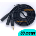 3.5mm Male to Female AUX Audio Extension Cable for Headphones and Speakers, 3, 5, 7 Meter. 