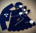 crochet dress for baby/ handmade dress. 