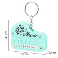 Portable Musical Instrument Toy Piano Keychain Mini Electronic Keyboard Keychain. 