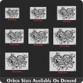 Floral Heart stencil wall painting scrapbook coloring embossing album decorative  stencil id 368. 