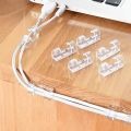 12pcs of Heavy-Duty Durable Self-Adhesive Cable Clip 6mm And 12mm Wire Clips For DIY And Indoor Use Cord Holder Transparent Color Wire Holder Wire Clamp for Car Organizing USB Charging Cable TV PC Home Office. 