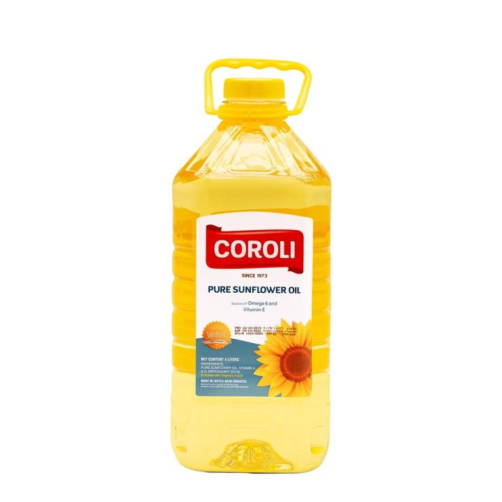 Coroli Sunflower Oil - 4 Ltr