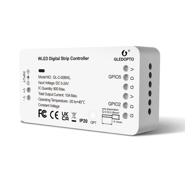 WLED RGB RGBW Digital Strip Controller