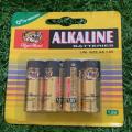 TIGER HEAD 4 PCS ALKALINE BATTERIES HEAVY DUTY AA 1.5V. 