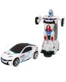 Original Bmw Transforming Robot Car - White. 