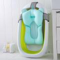 Foldable Newborn Baby Bath Mat Pad Bath Tub Baby Float Bath Mat Seat Antiskid Bathing Net Bed/Chair Cartoon Baby Shower Bath Pad. 
