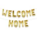 Welcome Home Foil Balloons Alphabets Set for Welcome Parties Decorations.. 