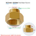 G1/2 to G3/8, 9/16-24 UNEF, 1/2 NPT Reducer Pipe Fittings Brass or Stainless Steel Threaded Water Hose Adapter Male Female. 