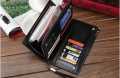 Men's Slim Leather Wallet | Lightweight Long Wallet with Multi-Function Card Holder Design | Business Clutch Purse for Men | High-Quality Genuine Leather Wallets with Large Capacity | Stylish Zipper Pouch and Coin Holder | Smart Trifold Wallet. 
