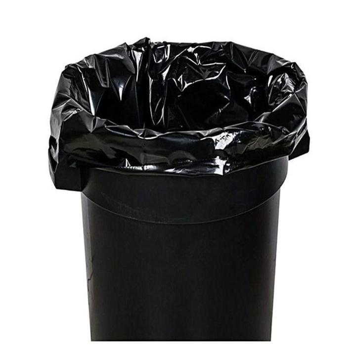 Pack of 30: Garbage Black Plastic Dustbin Carry Bags 20 X 30