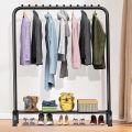 Large Space Clothes Rail, Stable, Minimalist Design Freestanding Clothes Rack For Bedroom, Black. 