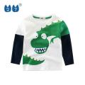 【BestGO】kids T-shirt for 1-8 years old boys girls Long sleeve Classic surround dinosaur baju raya kanak kanak. 